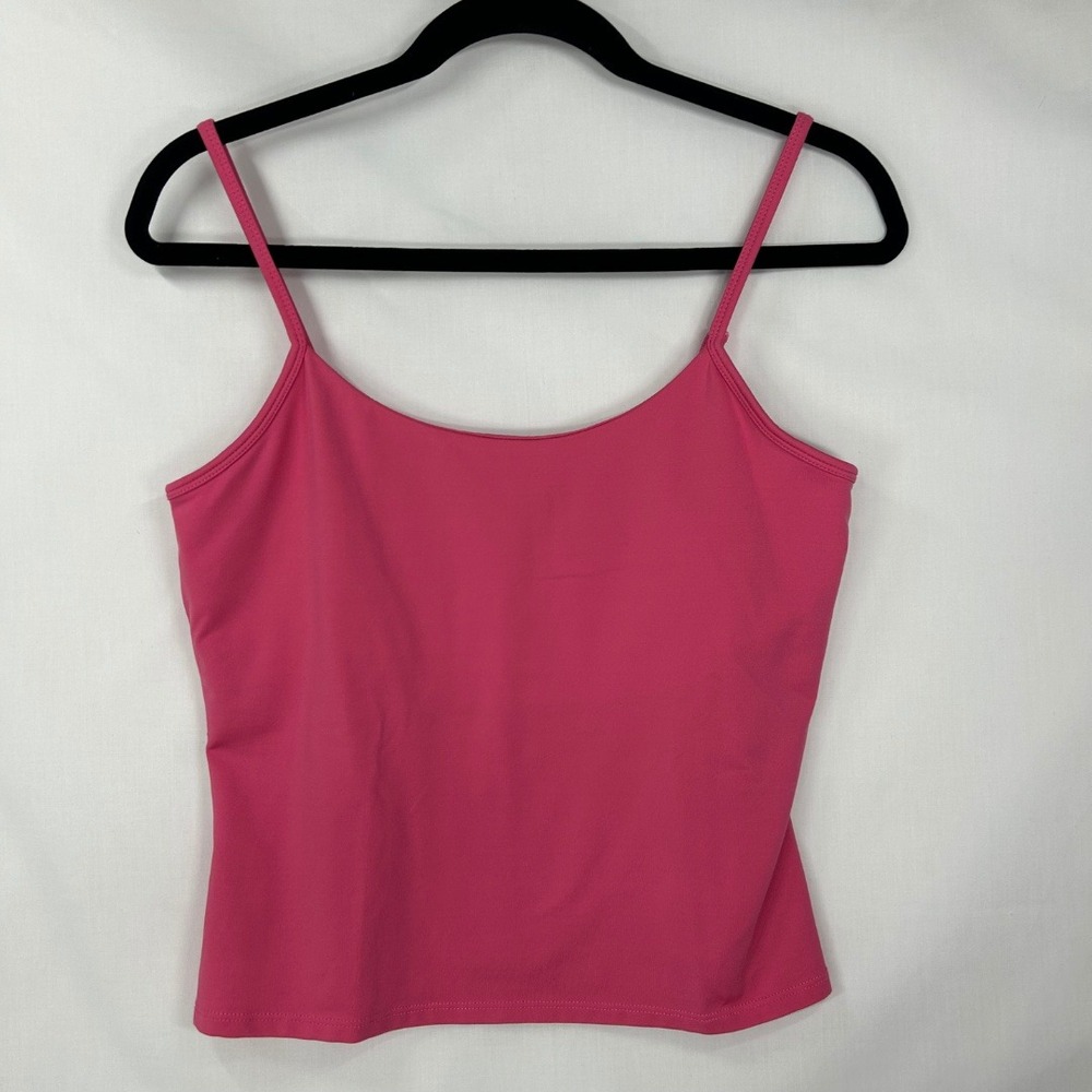 Vintage New York & Company Hot Pink Cami – Shelf Bra Cami‎ Top (L)